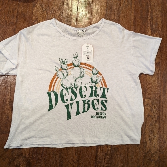 ARULA Crop Tee Shirt Plus Size 1x Dessert Vibes - Picture 9 of 14